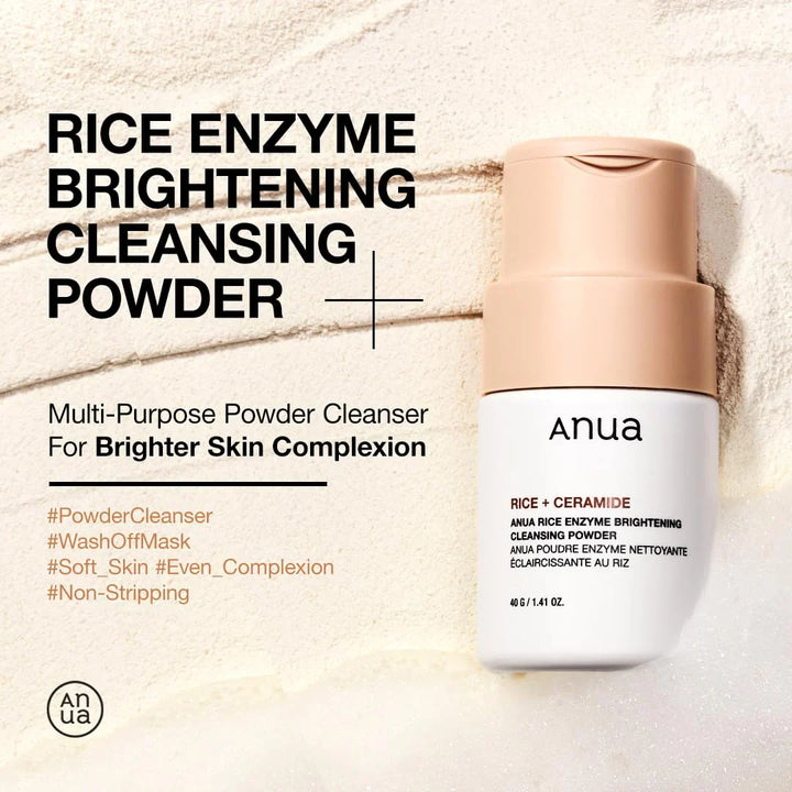 Anua Rice Enzyme Brightening Cleansing Powder - 40g Anua - Luxeery