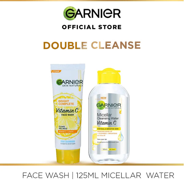 Bundle - Double Cleanse Garnier SkinCare - Luxeery