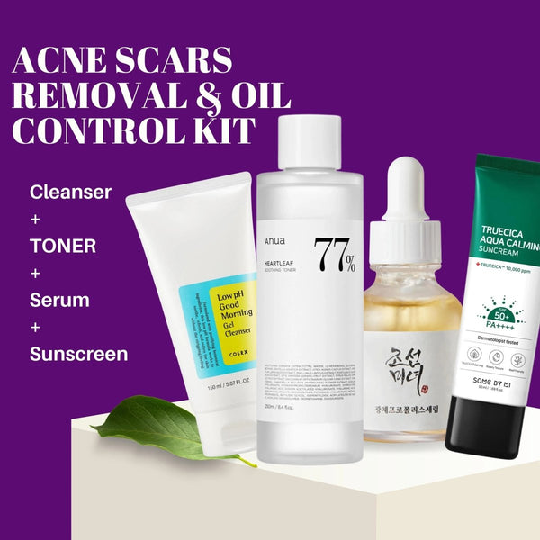 [A] ACNE SCARS REMOVAL & OIL CONTROL KIT KOREAN - SKINCARE.PK - Luxeery