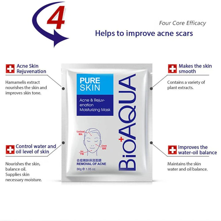 Bioaqua - Acne Removal Facial Mask - 1 PC bioaqua - Luxeery