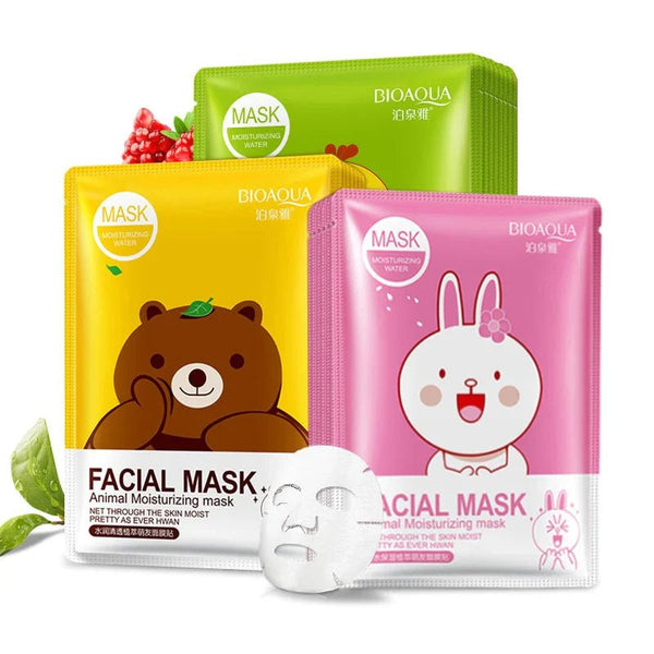 Bioaqua Animal Moisturizing Facial Mask - Assorted 1 PC bioaqua - Luxeery