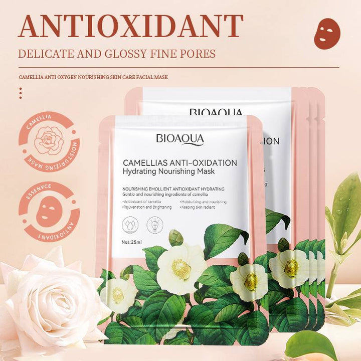 Bioaqua Camellias Anti - Oxidation Hydrating Mask - 1 PC bioaqua - Luxeery