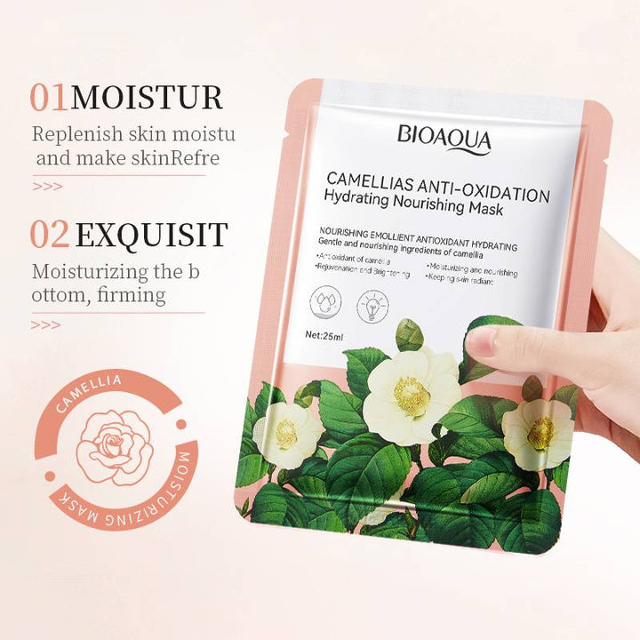 Bioaqua Camellias Anti - Oxidation Hydrating Mask - 1 PC bioaqua - Luxeery