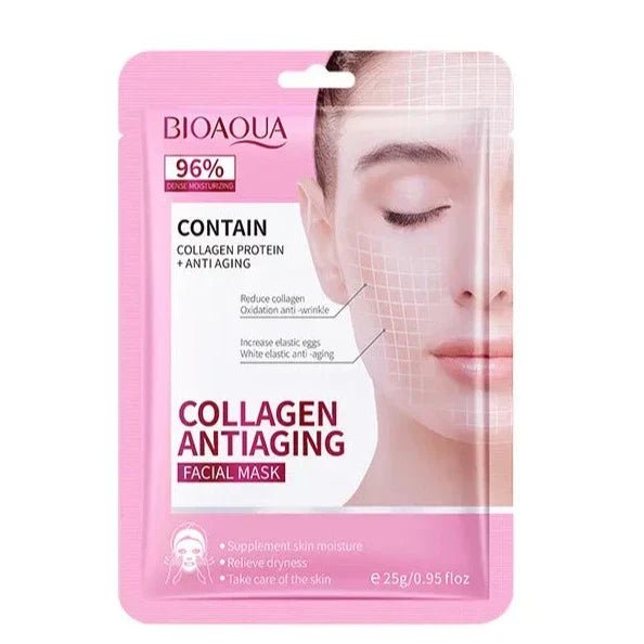 Bioaqua Collagen Protein + Anti Aging Facial Mask - 1 PC bioaqua - Luxeery