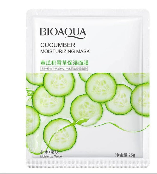 Bioaqua Cucumber Facial Mask - 1 PC bioaqua - Luxeery