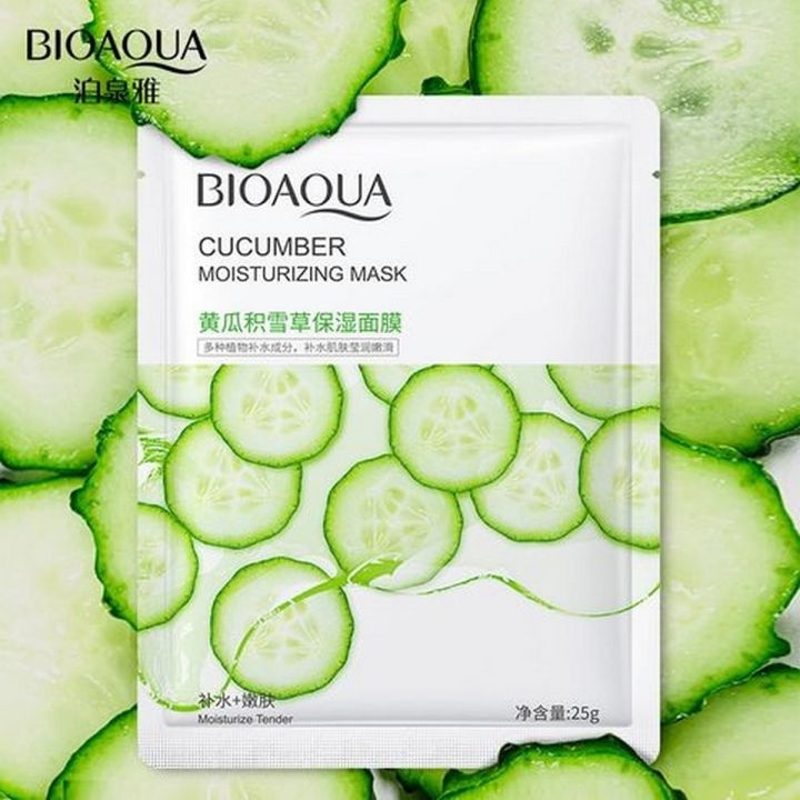 Bioaqua Cucumber Facial Mask - 1 PC bioaqua - Luxeery