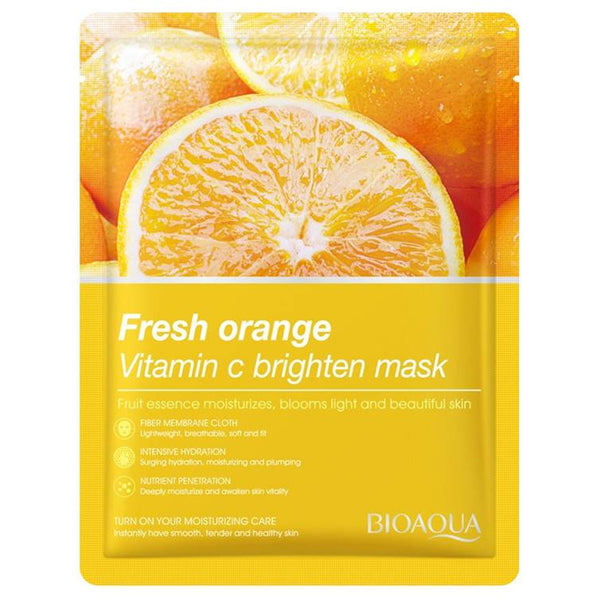 Bioaqua Fresh Orange Vitamin C Brighten Facial Mask 25G - 1 PC bioaqua - Luxeery