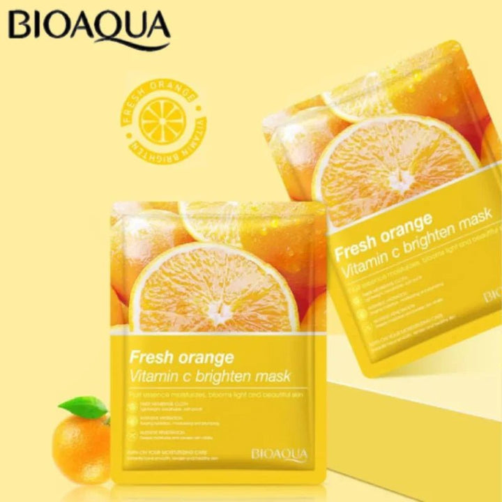 Bioaqua Fresh Orange Vitamin C Brighten Facial Mask 25G - 1 PC bioaqua - Luxeery