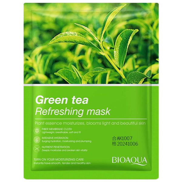 Bioaqua Green Tea Refreshing Mask 25G - 1 PC bioaqua - Luxeery