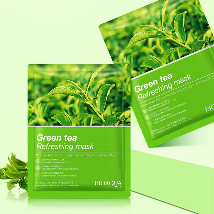 Bioaqua Green Tea Refreshing Mask 25G - 1 PC bioaqua - Luxeery