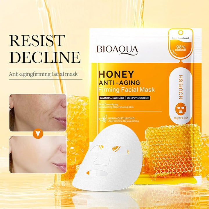 Bioaqua Honey Anti - Aging Firming Facial Mask 25G - 1 PC bioaqua - Luxeery