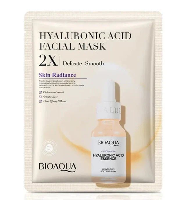 Bioaqua Hyaluronic Acid Facial Mask 25G - 1 PC bioaqua - Luxeery