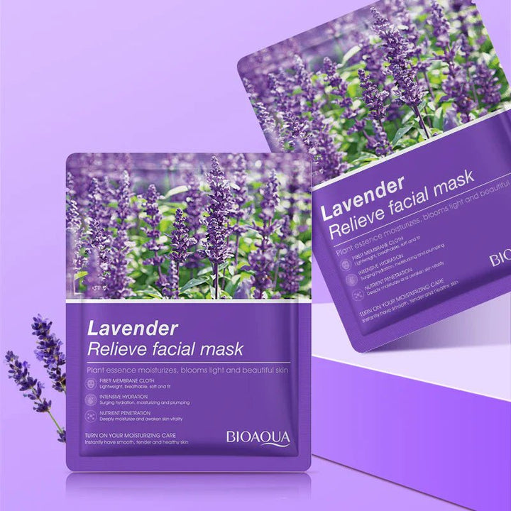 Bioaqua Lavender Relieve Facial Mask 25G - 1 PC bioaqua - Luxeery