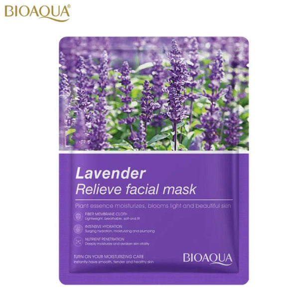 Bioaqua Lavender Relieve Facial Mask 25G - 1 PC bioaqua - Luxeery