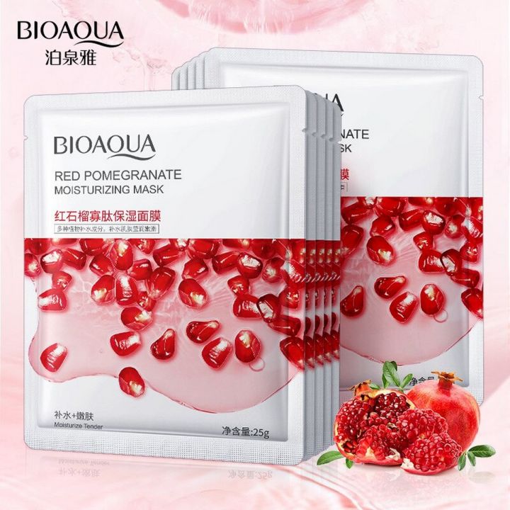 Bioaqua Red Pomegranate Facial Mask - 1 PC bioaqua - Luxeery