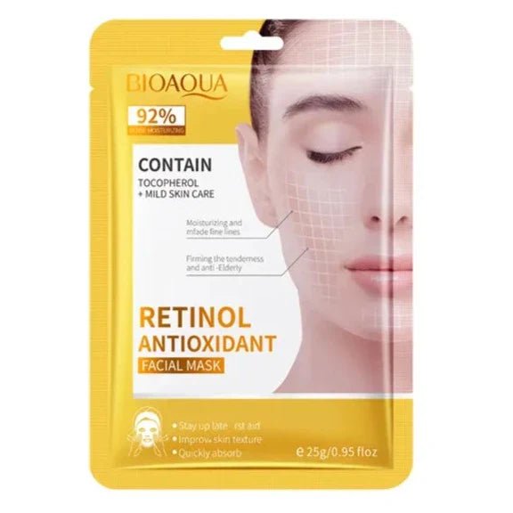 Bioaqua Retinol Antioxidant Face Mask 25G - 1 PC bioaqua - Luxeery