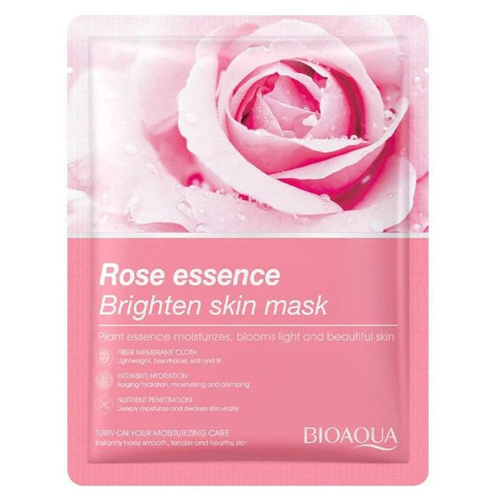 Bioaqua Rose Essence Brighten Skin Mask 25G - 1 PC bioaqua - Luxeery