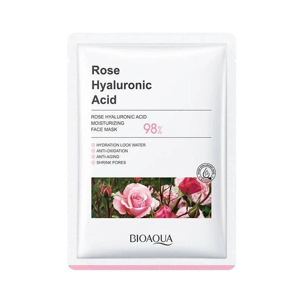 Bioaqua - Rose Hyaluronic Acid Moisturizing Face Mask 25G - 1 PC bioaqua - Luxeery