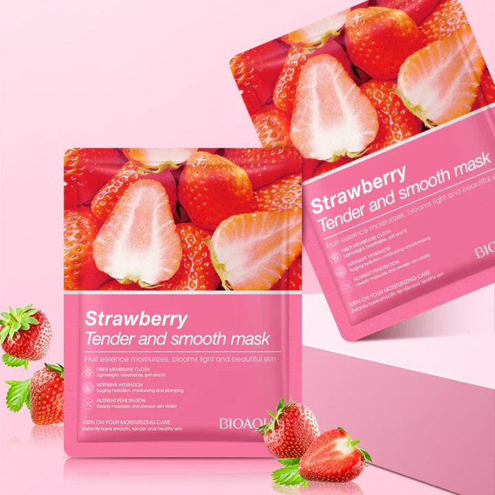 Bioaqua Strawberry Facial Mask - 1 PC bioaqua - Luxeery