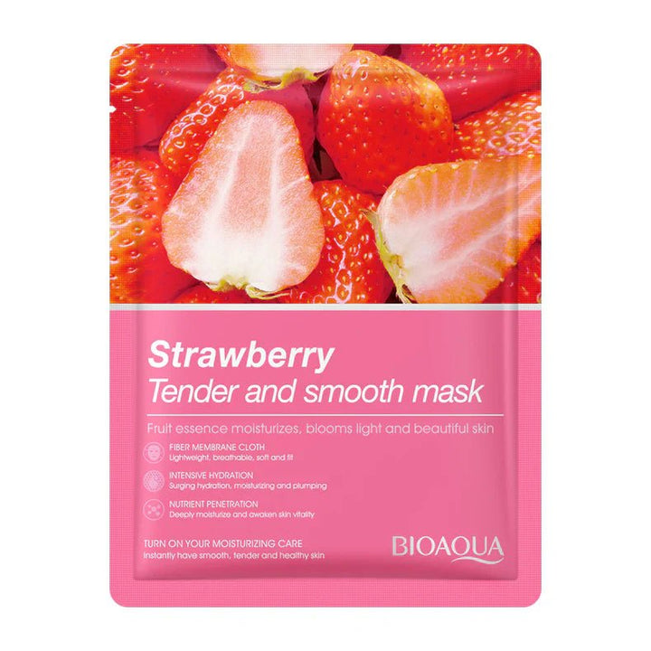 Bioaqua Strawberry Facial Mask - 1 PC bioaqua - Luxeery