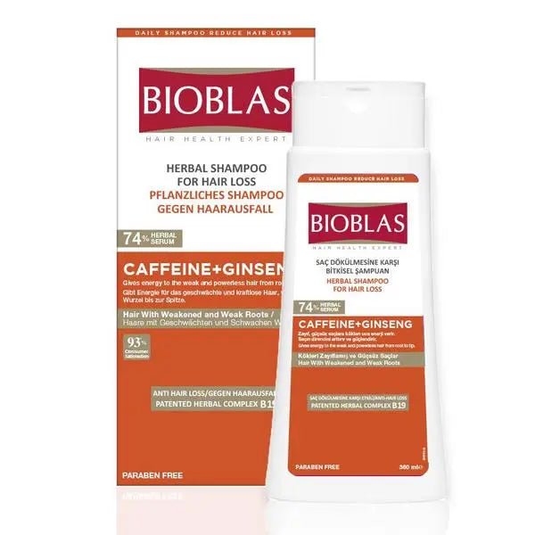 Bioblas Anti - Hair Loss Energy Shampoo (Caffeine + Ginseng) - 360ml Bioblas - Luxeery