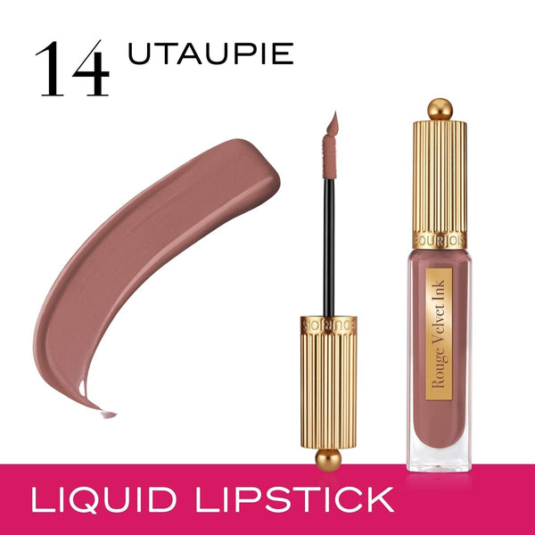 Bourjois - Rouge Velvet Ink Lipstick - 14 - Utaupie Bourjois - Luxeery