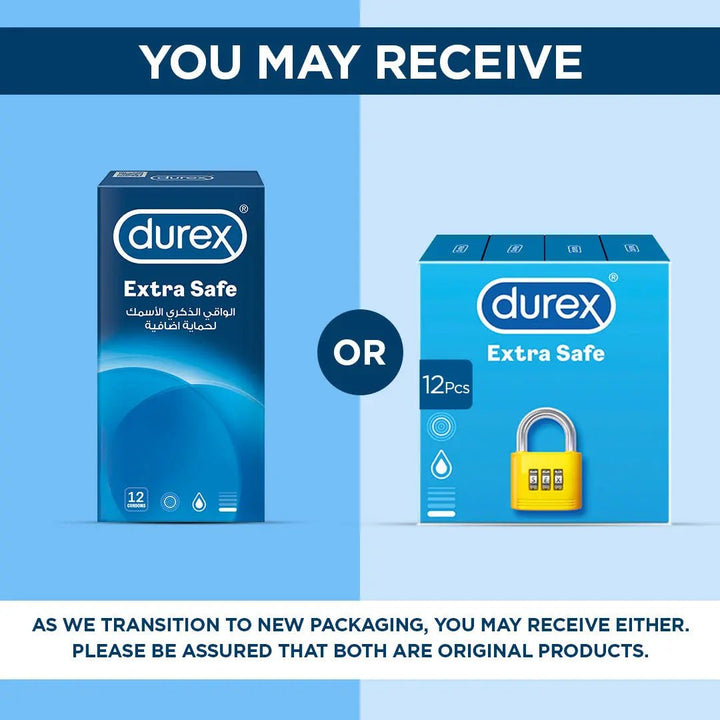 Bundle - Durex Extra Safe 3's Condoms + Durex - Condoms 3S Performa Durex Pakistan - Luxeery