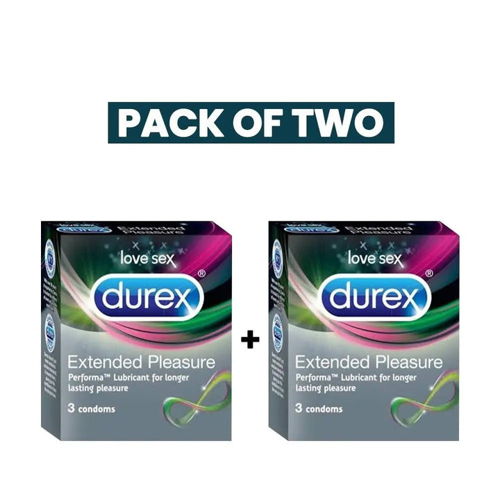 Bundle - Durex - Pack Of Two Extended Pleasure Condom Durex - Luxeery