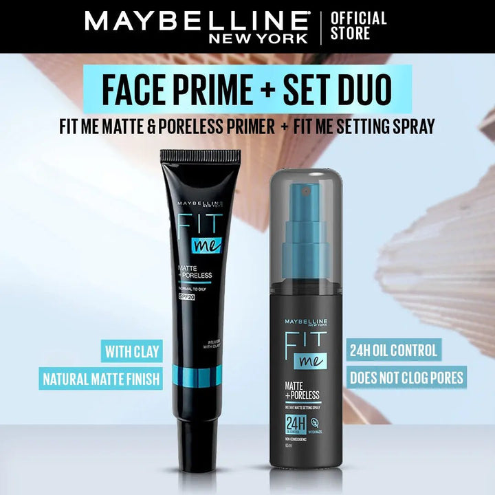 Bundle - Maybelline Face prime + Set Duo Maybelline - Luxeery