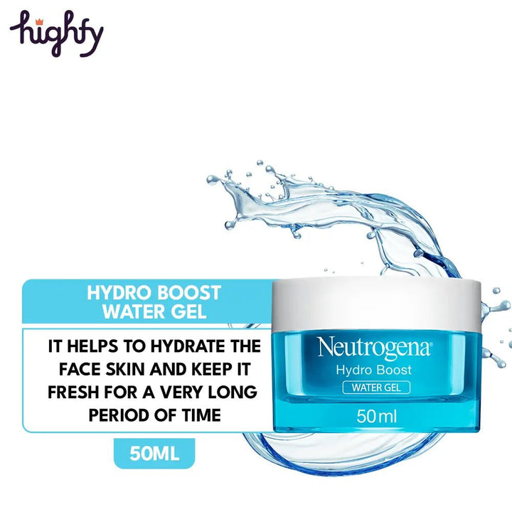 Bundle - Neutrogena Facial Wash Oil Balancing With Lime & Aloe Vera Pump 200Ml + Neutrogena - Hydro Boost Water Gel 50 Ml Neutrogena - Luxeery