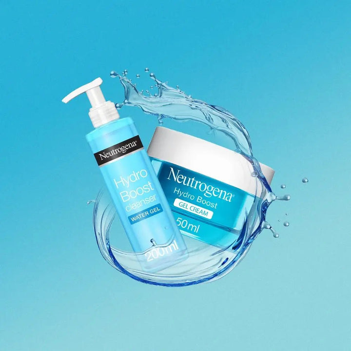 Bundle - Neutrogena Hydro Boost Gel - Cream Moisturizer 50Ml + Hydro Boost Cleanser Neutrogena - Luxeery