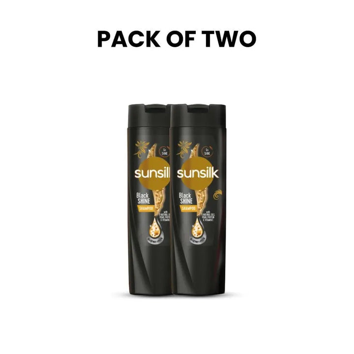 Bundle - Pack of 2 Sunsilk Shampoo Black Shine - 185Ml Sunsilk - Unilever Pakistan - Luxeery