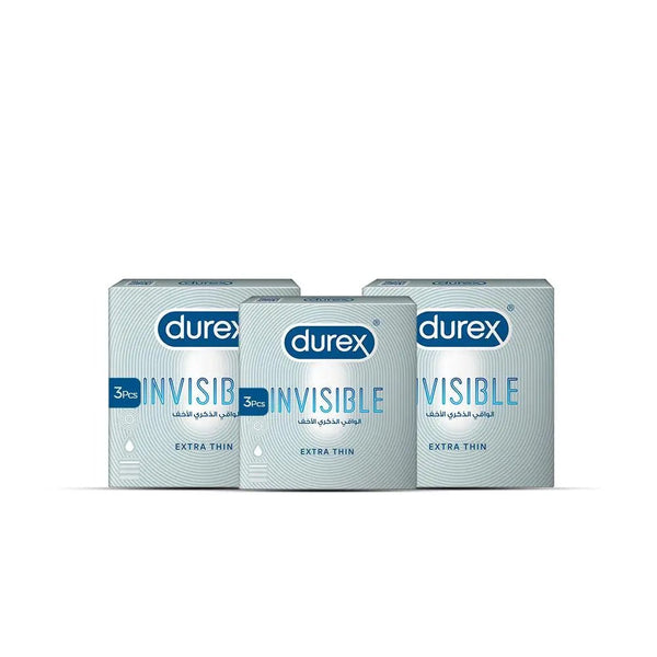 Bundle - Pack of 3 - Durex Condom Invisible 3'S Durex Pakistan - Luxeery