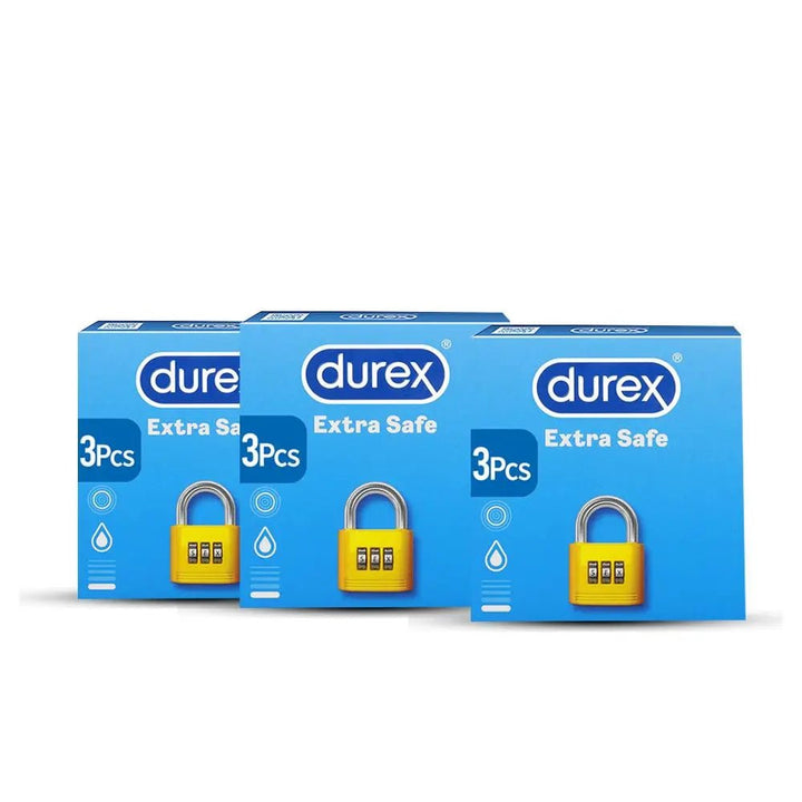 Bundle - Pack of 3 Durex Extra Safe 3's Condoms Durex Pakistan - Luxeery