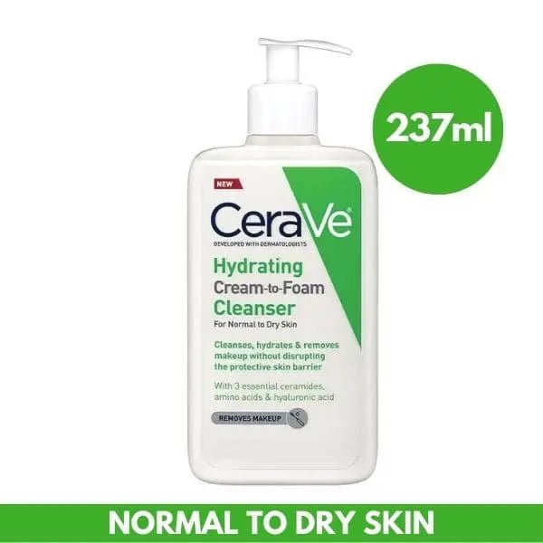 CeraVe Hydrating Cream to Foam Cleanser - 237ml CeraVe - Luxeery