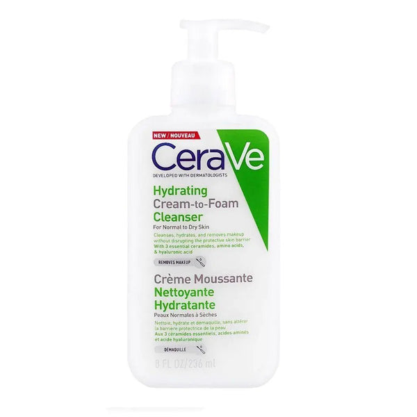 Cerave Hydrating Cream To Foam Cleanser Removes Makeup 236Ml CERAVE - Luxeery