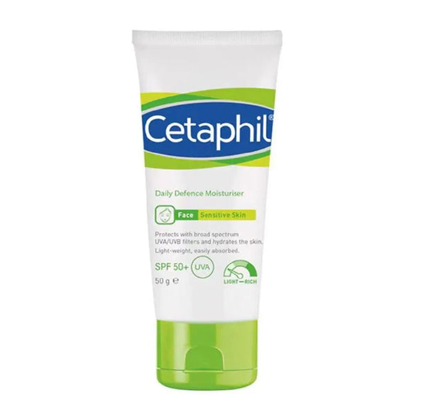 Cetaphil Daily Defence Moisturiser Face Sensitive Skin Spf50 Cetaphil - Luxeery