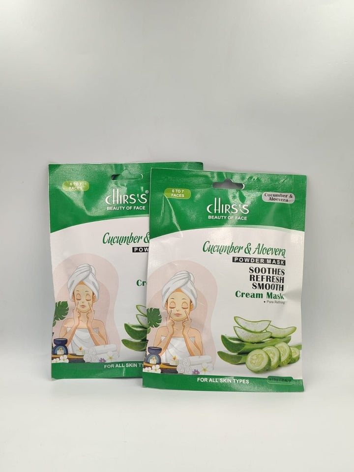 Chirs's Beauty Of Face Cucumber & Aloe Vera Powder Mask 75G Chirss - Luxeery