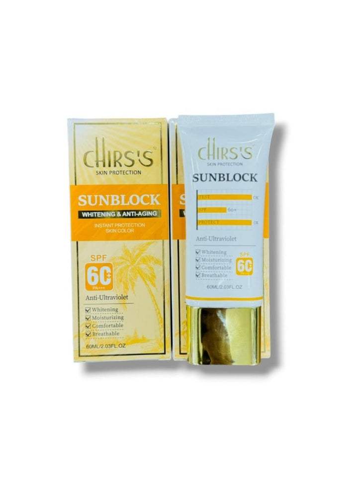 Chirs'S Sunblock Whitening & Anti - Aging Spf 60 Pa+ 60Ml Chirss - Luxeery