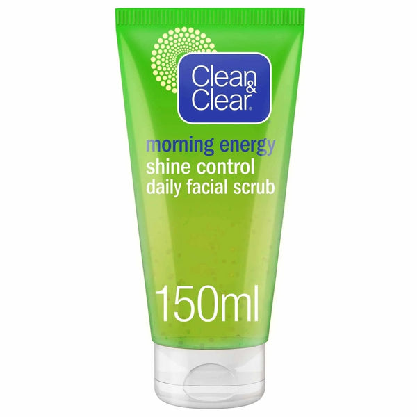 Clean & Clear Daily Facial Scrub Shine Control Morning Energy 150Ml Clean & Clear - Luxeery