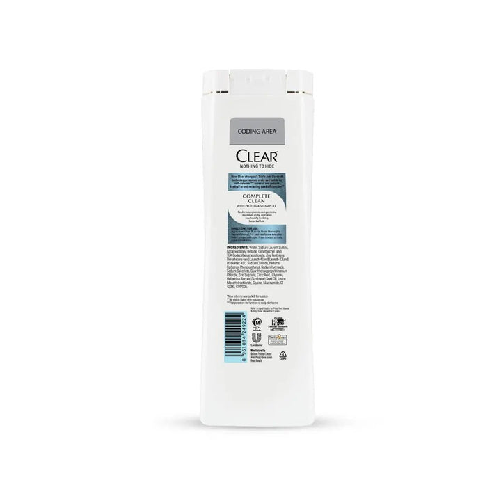 Clear Shampoo Complete Clean - 380Ml Clear - Unilever Pakistan - Luxeery