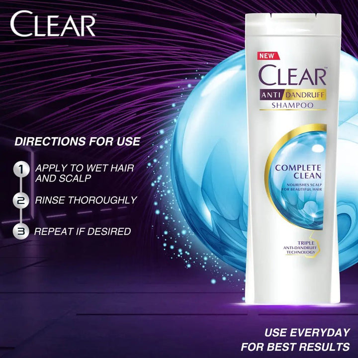 Clear Shampoo Complete Clean - 380Ml Clear - Unilever Pakistan - Luxeery