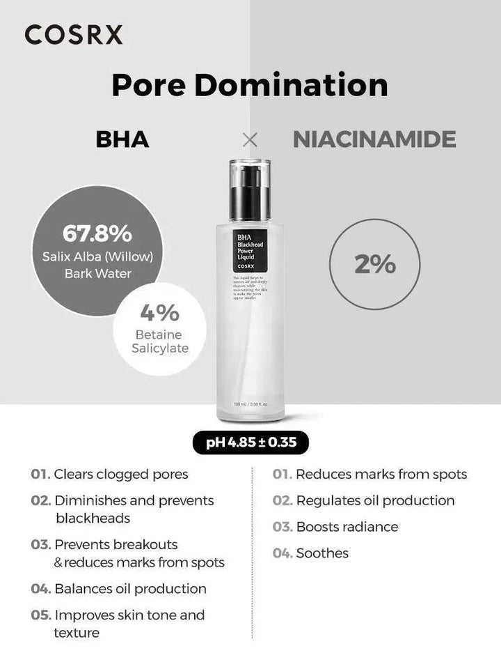 [COSRX] BHA Blackhead Power Liquid 100ml - korean - skicare.pk COSRX - Luxeery