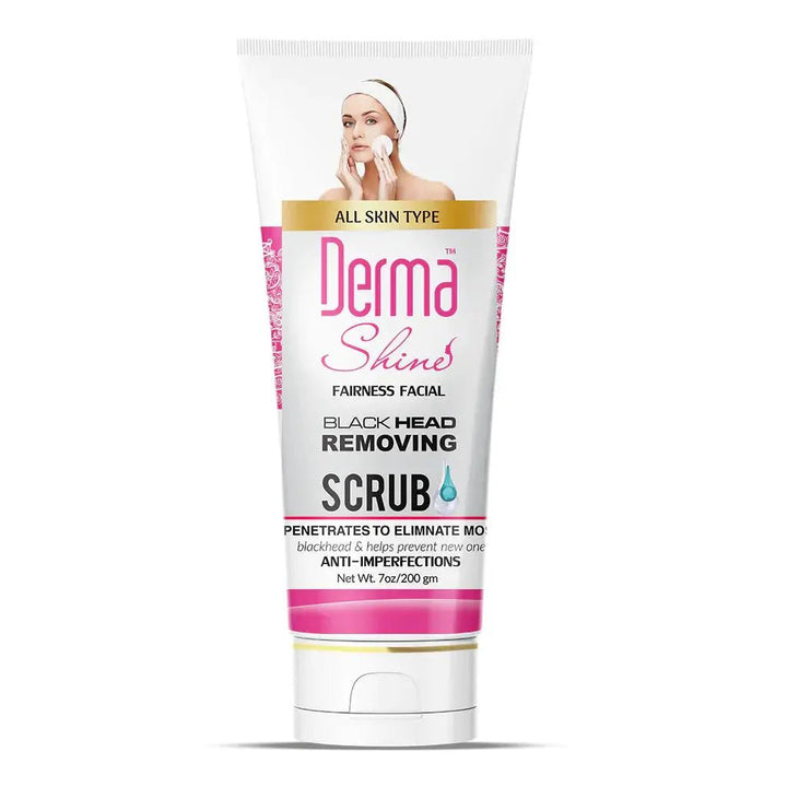 Derma Shine Fairness Facial Black Head Removing Scrub 200Gm Derma shine - Luxeery