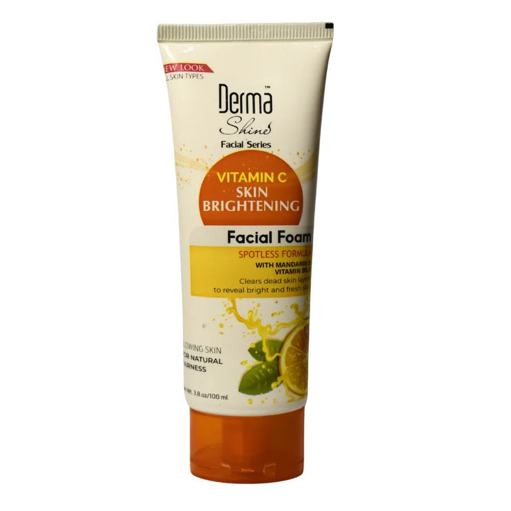 Derma Shine Vitamin C Skin Brightening Facial Foam 100Ml Derma shine - Luxeery