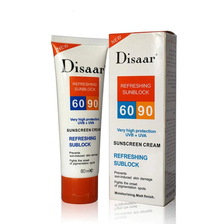 Disaar - Refreshing Sunblock Very High Protection Uvb + Uva Spf 60 - 90++ 80Ml Disaar - Luxeery