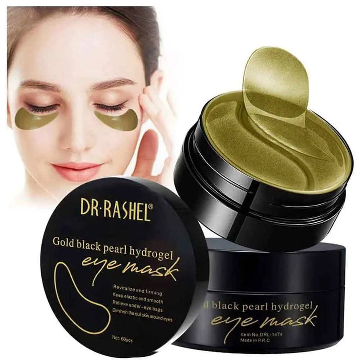 Dr Rashel - Black Pearl & Gold Hydrogel Eye Mask 60'S DR RASHEL - Luxeery