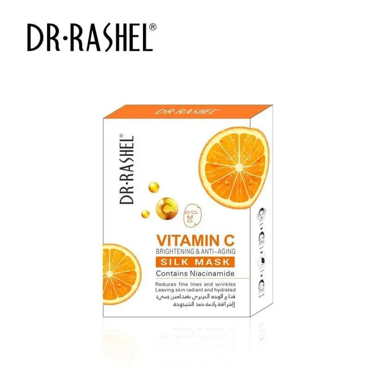 Dr. Rashel Vitamin C Brightening & Anti Aging Silk Mask - Pack Of 5Pcs DR RASHEL - Luxeery