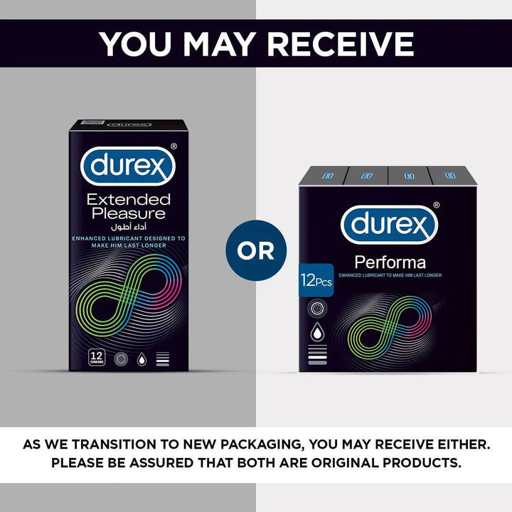 Durex - Extended Pleasure Embellished 12's Durex Pakistan - Luxeery