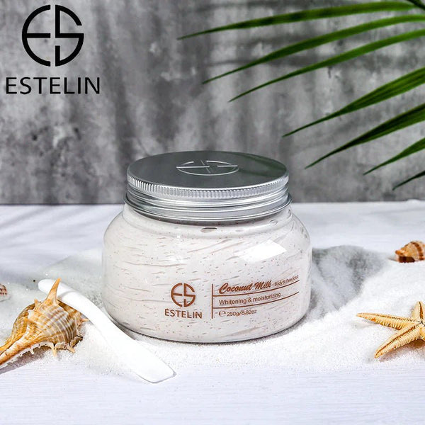 Estelin - Coconut Milk Whitening Body and Face Scrub - 250g ESTELIN - Luxeery